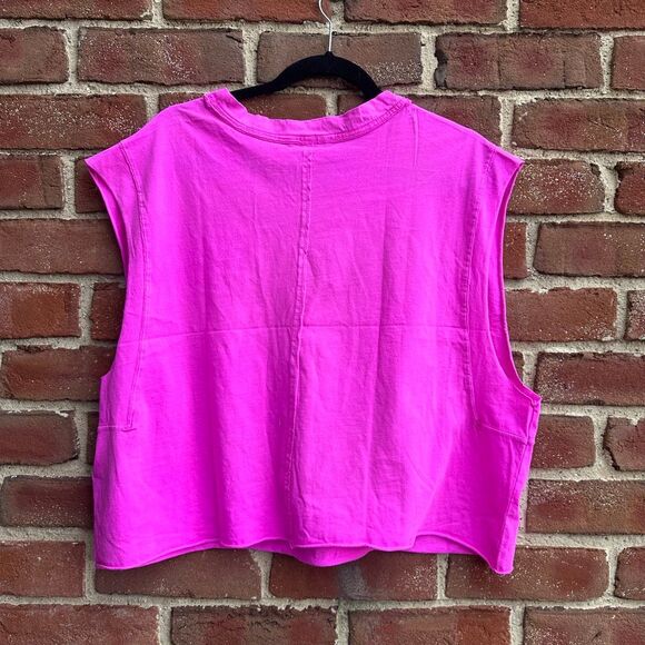 Free People FP movement Inspire Tank top in pink large NWOT - Picture 10 of 10